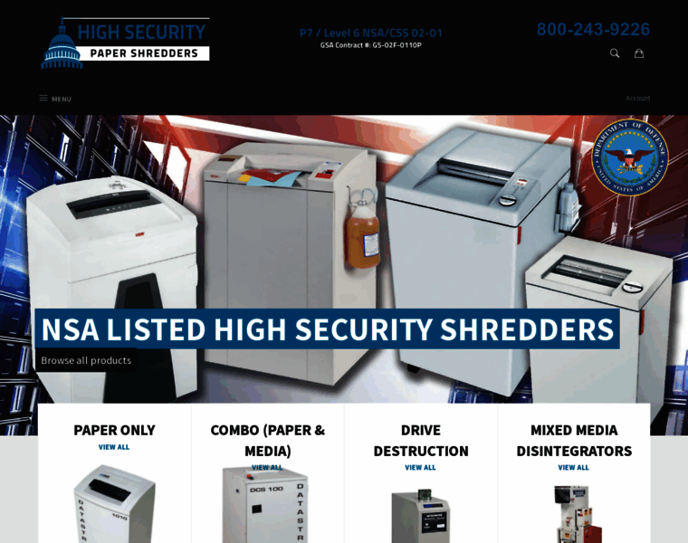 Highsecuritypapershredders.com thumbnail Highsecuritypapershredders.com thumbnail