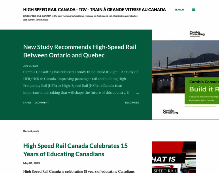Highspeedrail.ca thumbnail