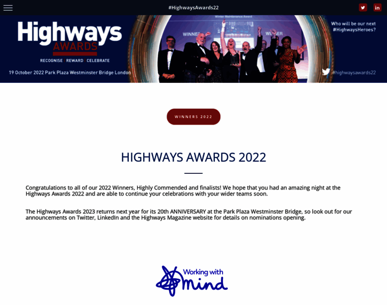 Highwaysawards.co.uk thumbnail