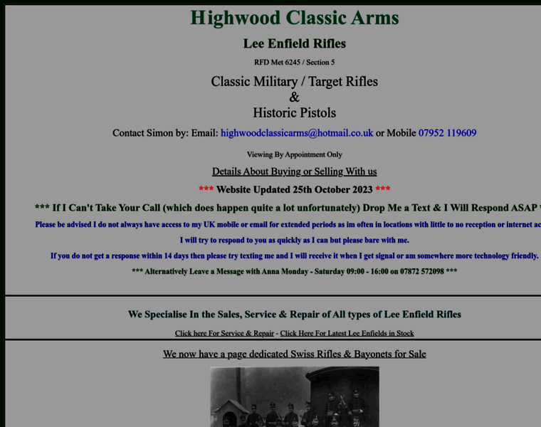 Highwoodclassicarms.co.uk thumbnail