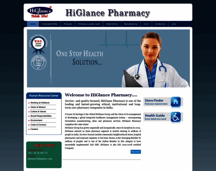 Higlancepharmacy.com thumbnail