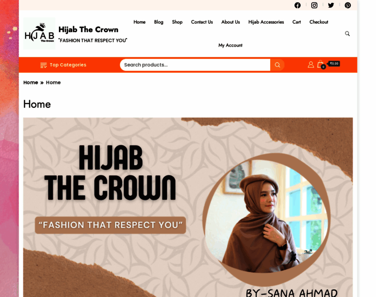 Hijabthecrown.online thumbnail