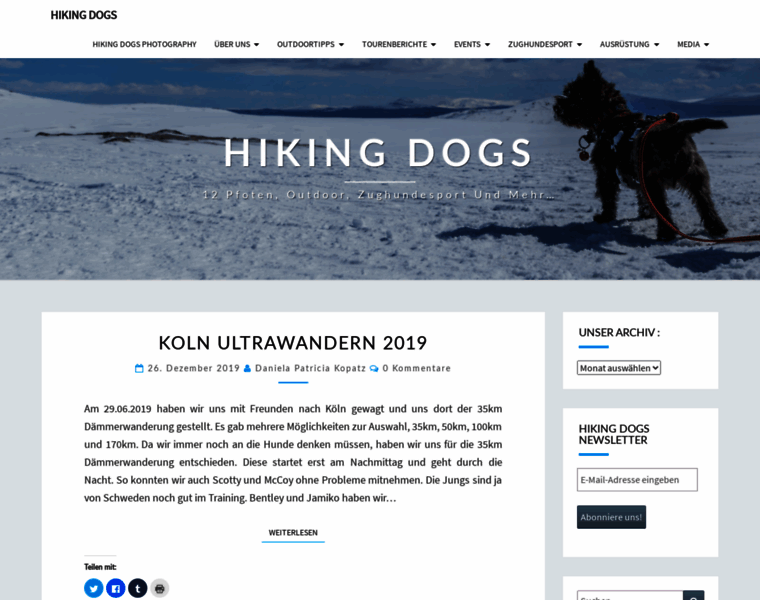 Hiking-dogs.de thumbnail