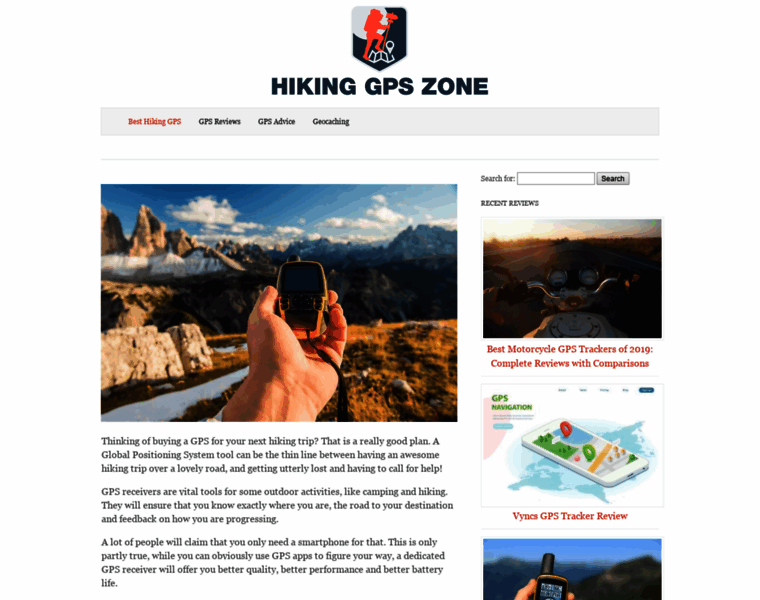 Hikinggpszone.com thumbnail