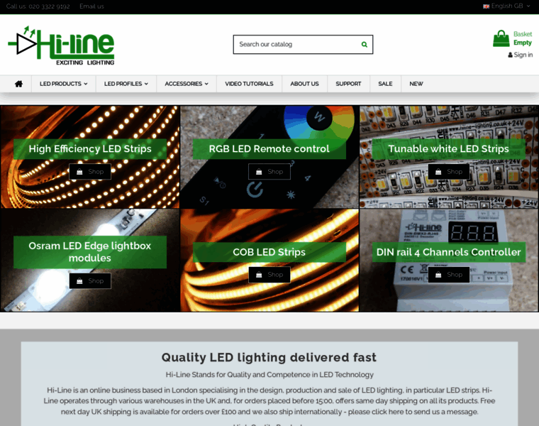 Hiline-lighting.co.uk thumbnail