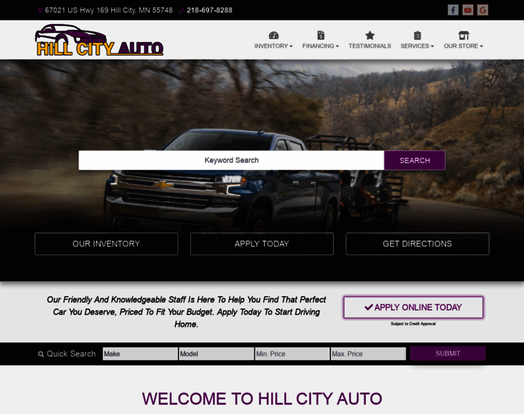 Hillcityauto.com thumbnail