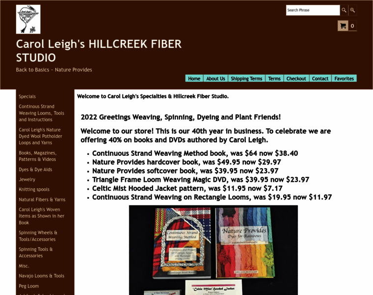 Hillcreekfiberstudio.com thumbnail