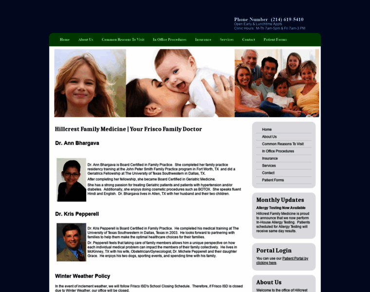 Hillcrestfamilymedicine.com thumbnail