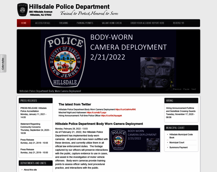 Hillsdalepolice.com thumbnail