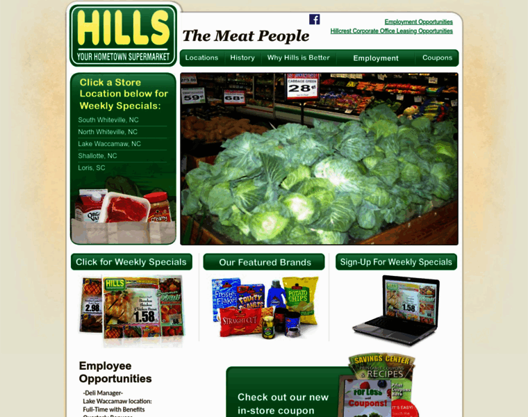 Hillsfoodstores.com thumbnail