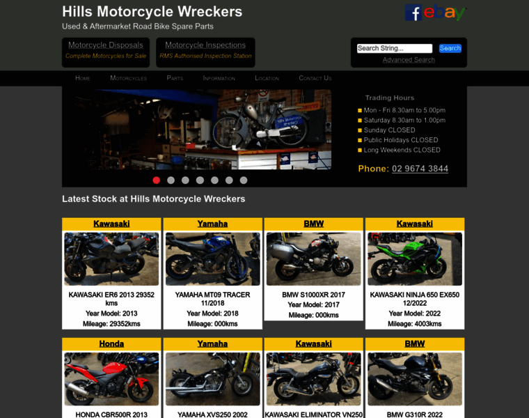 Hillsmotorcyclewreckers.com.au thumbnail