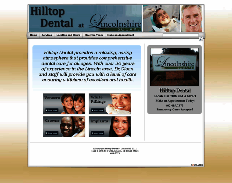Hilltopdentallincoln.com thumbnail