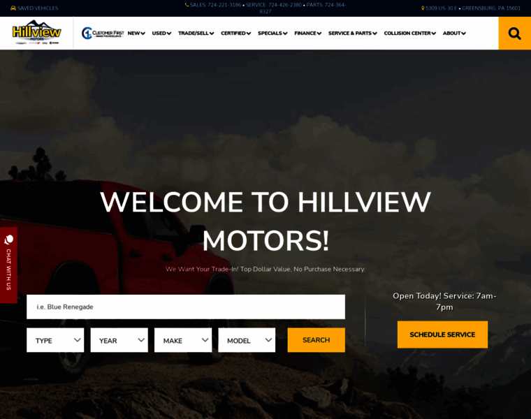 Hillviewmotors.com thumbnail