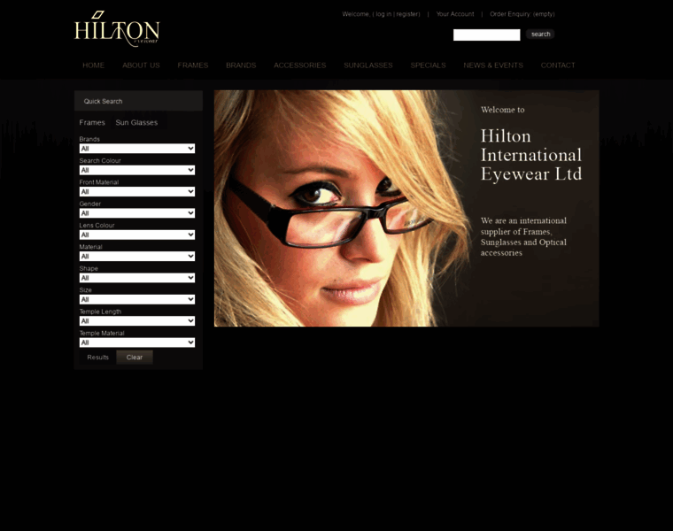 Hilton-eyewear.com thumbnail