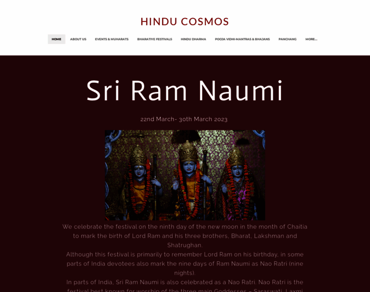 Hindu-cosmos.com thumbnail