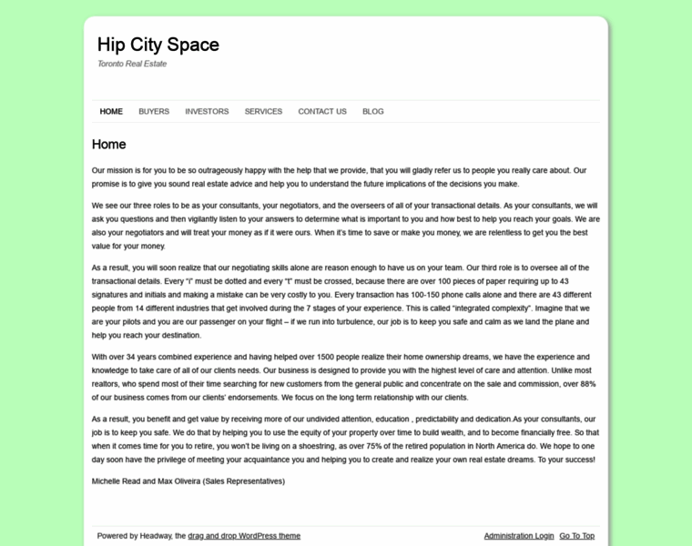 Hipcityspace.com thumbnail