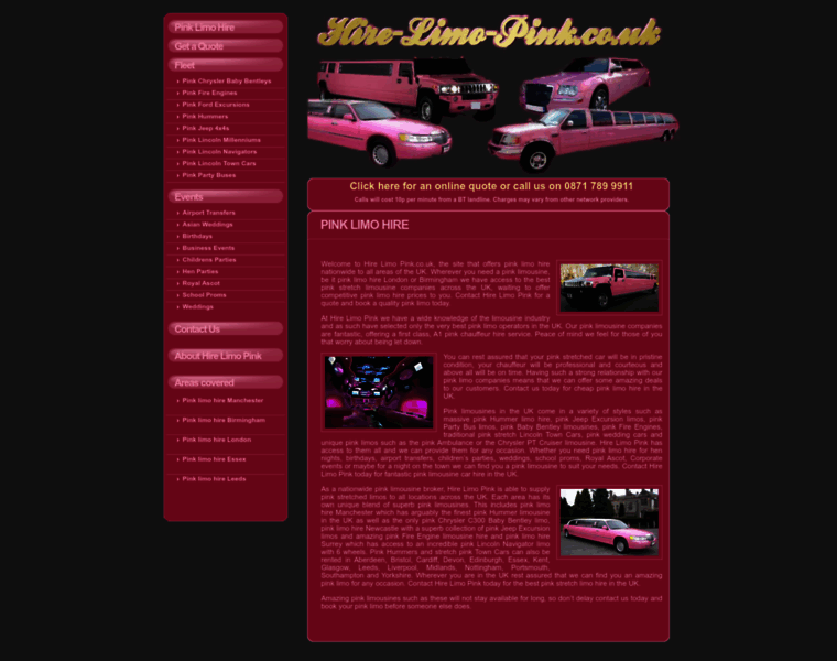 Hire-limo-pink.co.uk thumbnail