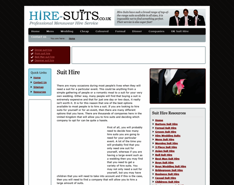 Hire-suits.co.uk thumbnail