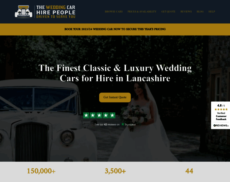Hiresociety-weddingcars.co.uk thumbnail