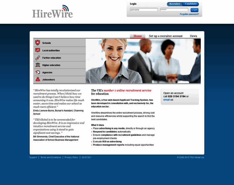 Hirewire.co.uk thumbnail