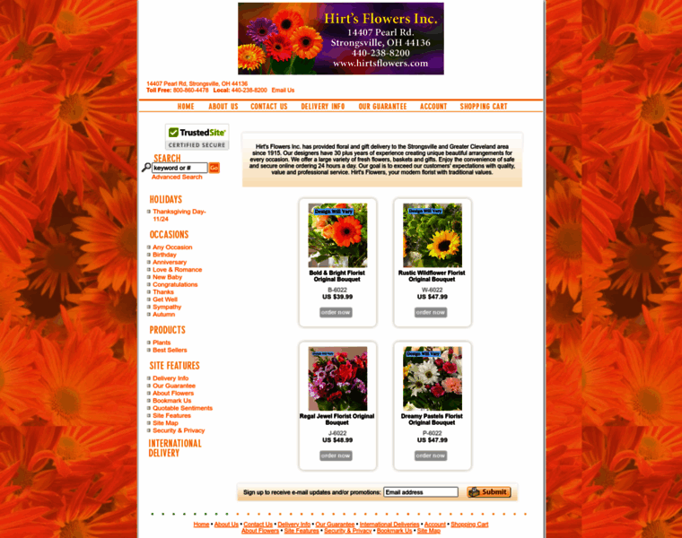 Hirtsflowers.com thumbnail