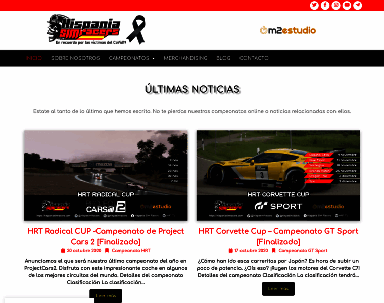 Hispaniasimracers.com thumbnail