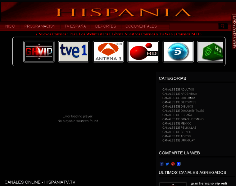 Hispaniatelevision.com thumbnail