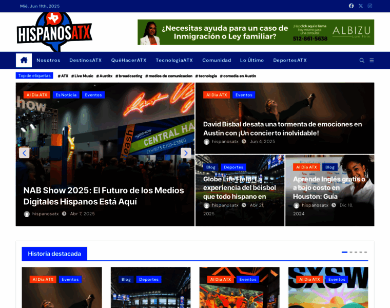 Hispanosatx.com thumbnail