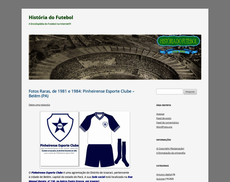 Historiadofutebol.com thumbnail