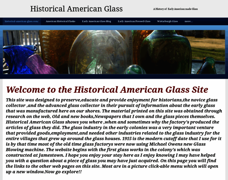 Historical-american-glass.com thumbnail