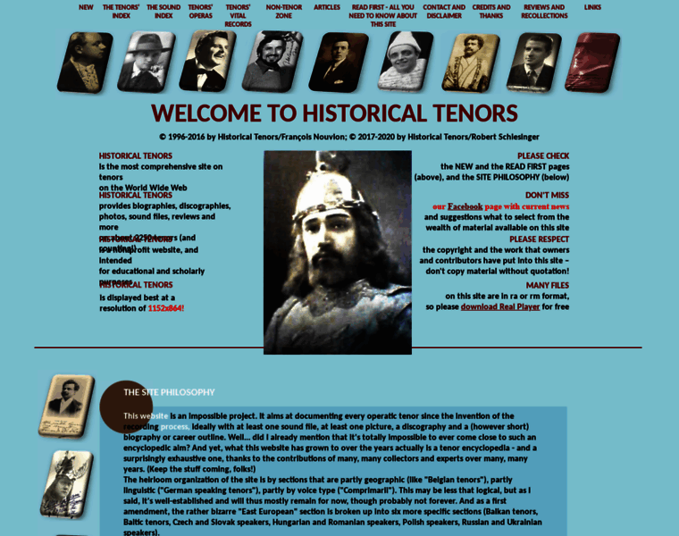Historicaltenors.net thumbnail