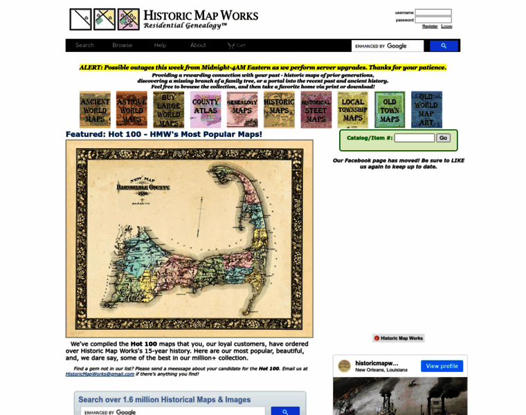 Historicmapworks.com thumbnail