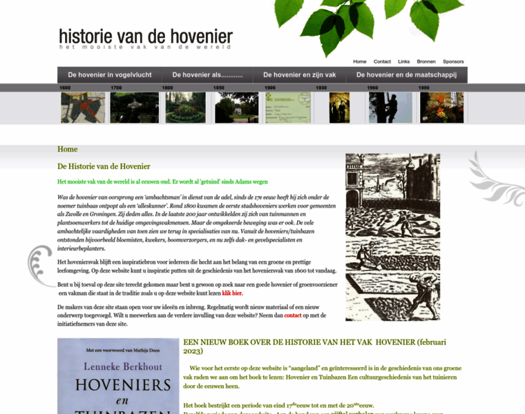 Historie-hovenier.nl thumbnail