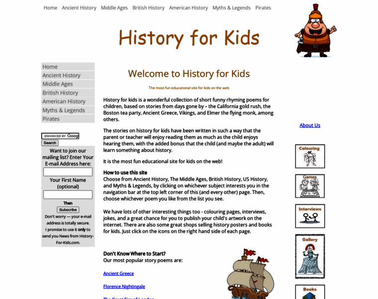 History-for-kids.com thumbnail
