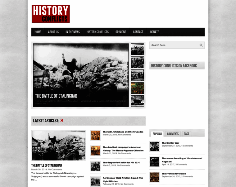 Historyconflicts.com thumbnail
