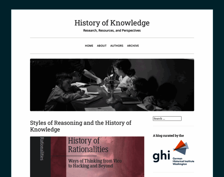 Historyofknowledge.net thumbnail