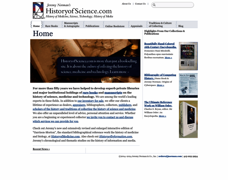 Historyofscience.com thumbnail