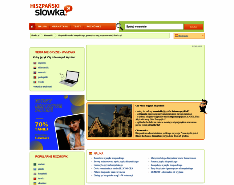 Hiszpanski.slowka.pl thumbnail