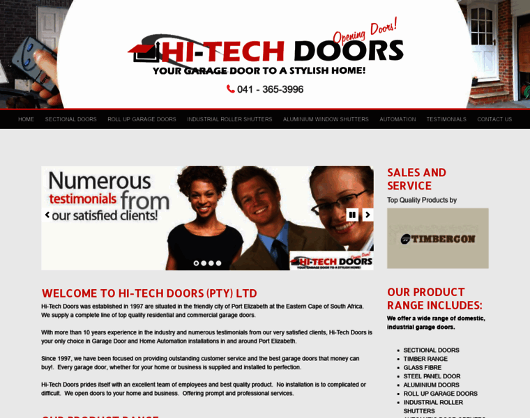 Hitechdoors.co.za thumbnail