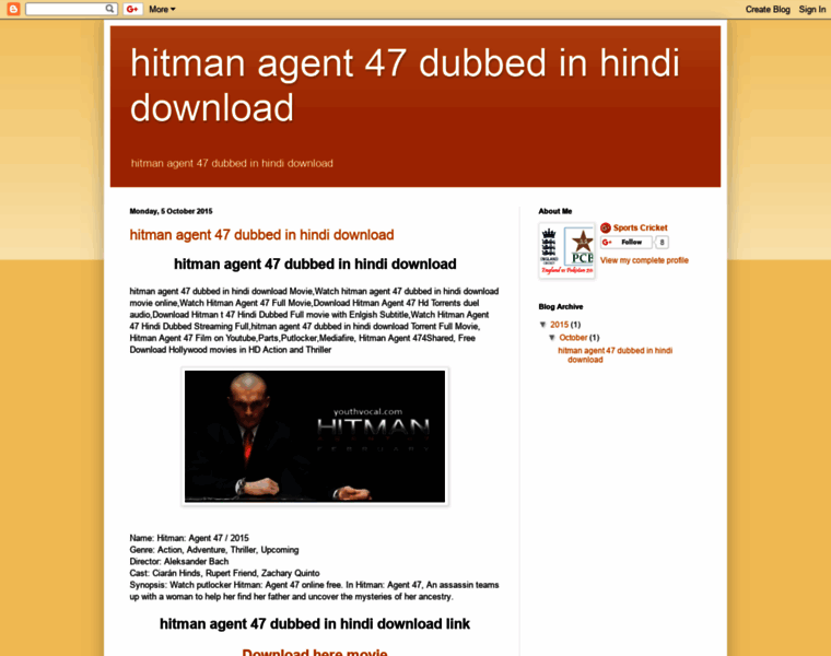 Hitmanagent47dubbedinhindidownload.blogspot.com thumbnail