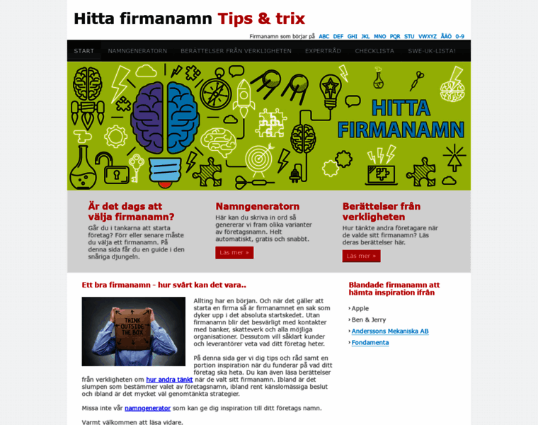 Hitta-firmanamn.se thumbnail