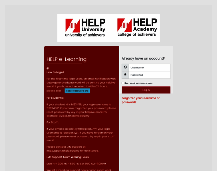 Hlms.help.edu.my thumbnail