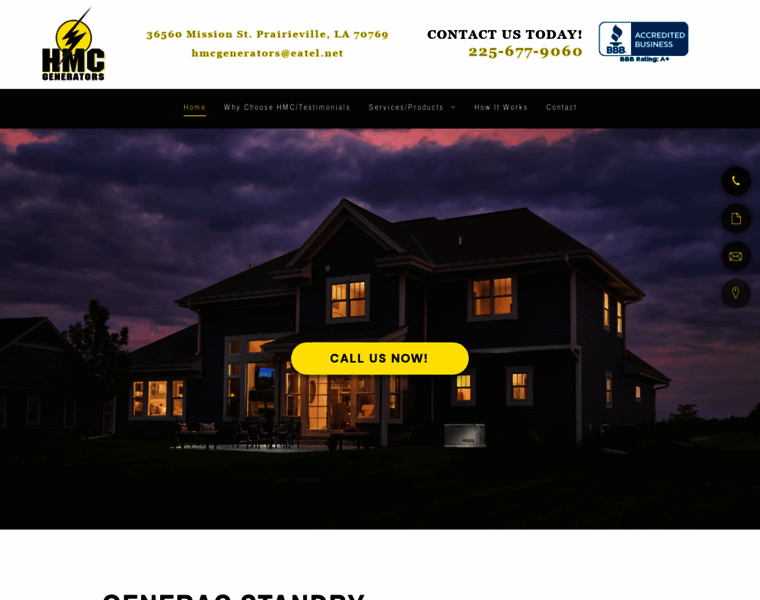 Hmcgenerators.com thumbnail