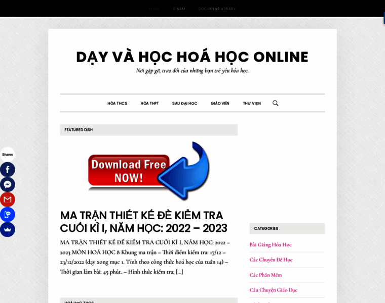 Hoahoc.org thumbnail