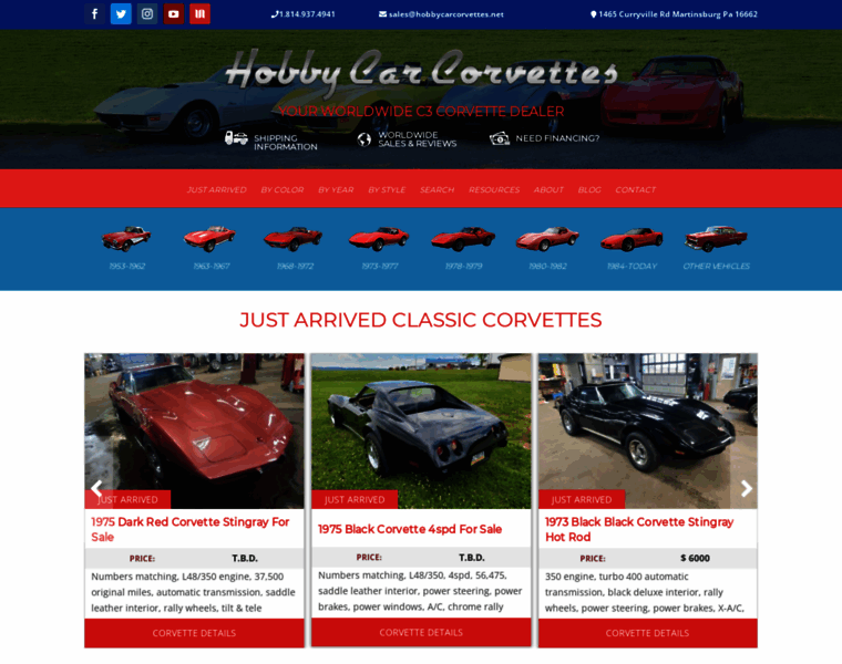 Hobbycarcorvettes.net thumbnail