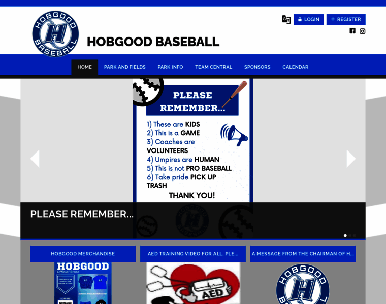 Hobgoodparkbaseball.com thumbnail