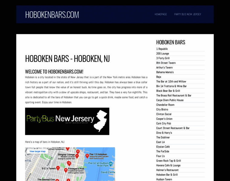 Hoboken-bars.com thumbnail