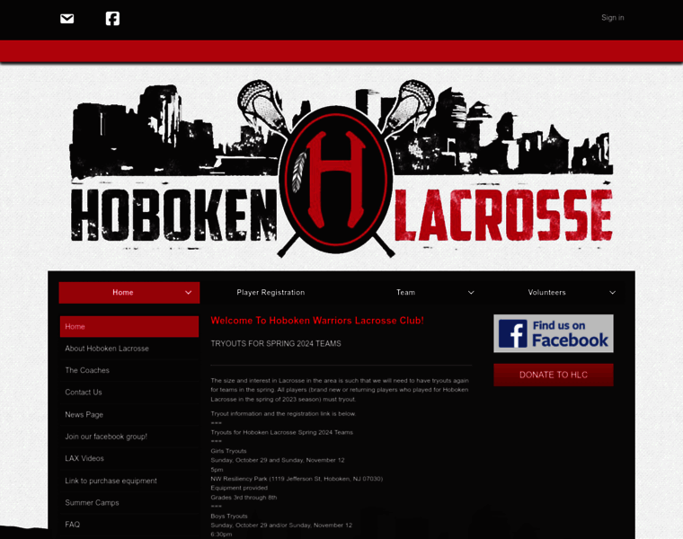 Hobokenlacrosseclub.com thumbnail