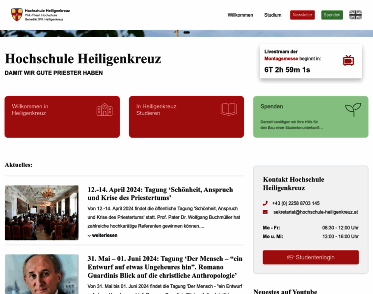 Hochschule-heiligenkreuz.at thumbnail