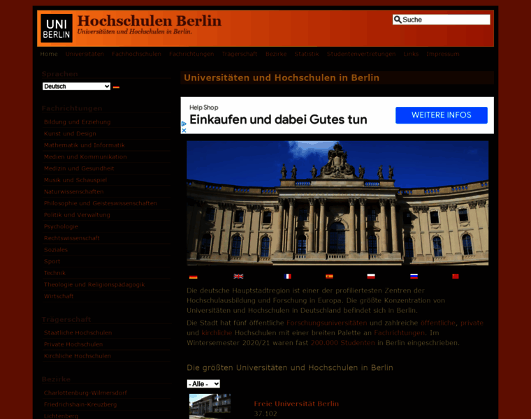 Hochschulen-berlin.net thumbnail